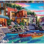 Puzzle 3000 pezzi Tramonto sul Lago di Como Italia