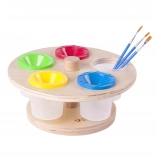 CLASSIC WORLD supporto girevole per colori con bicchierini