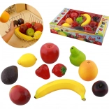 Masterkidz frutta di plastica realistica per cucina dei bambini, set di 10 pezzi