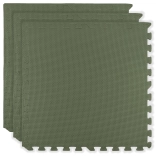 Tappetino in schiuma HUMBI 180 × 60 cm – grandi puzzle impermeabili, sicuri, 3 pz, khaki