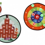 Bersaglio bifacciale con velcro e palline 34 cm