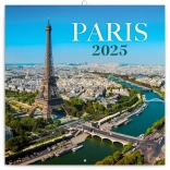 Calendario da parete con note Parigi 2025, 30 × 30 cm