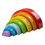 Arcobaleno in legno piccolo impilabile BIGJIGS BABY