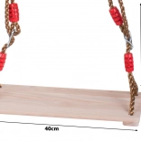 Altalena da giardino in legno per bambini e adulti con seduta massiccia