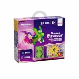 Kit di costruzione creativo Mini Waffle - Diplodocus e scena 148 pezzi