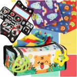 Giocattolo sensoriale Montessori con fazzoletti e tappetino 2 in 1