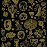 Taccuino di design dorato Aurelia DJECO