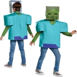 Costume da zombie di Minecraft per bambini 110–122 cm (4–6 anni) di Disguise