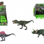 Dinosauro in gabbia portatile – giocattolo in plastica 13 × 9 cm, assortimento di specie, box da 12 pz