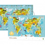 Puzzle mondo degli animali 80 pezzi 45 × 31 cm