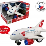 Aereo ČSA con annuncio del capitano e dell’assistente di volo a retrocarica 20 cm