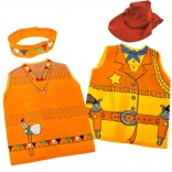 Costume per bambini cowboy o indiano – gilet e cappello
