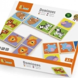 Domino di legno con animali