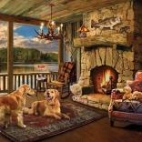 Puzzle Casa sul Lago 1000 pezzi
