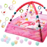 Tappetino educativo con archi e palline rosa