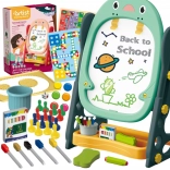 Lavagna magnetica bifacciale per disegno e apprendimento di numeri e lettere