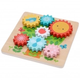 Puzzle in legno con ingranaggi per bambini