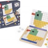 Janod mosaico in legno per simmetria e coding