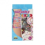 set creativo per braccialetti con perline di plastica in scatola