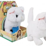 Gatto persiano interattivo bianco a batterie