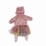 Gonnellina per bambola con felpina PLEJO 40 - 43 cm