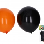 Palloncini per Halloween 30 cm – set da 10 pz, neri e arancioni