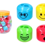 temperamatite doppio con faccina e serbatoio