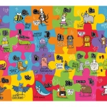 Gibsons grande puzzle da pavimento Alfabeto non tradizionale per bambini