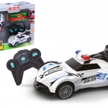 Auto della polizia RC con effetti luminosi e di fumo 18 cm