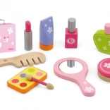 Set di bellezza in legno in valigetta per bambini 3+