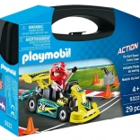 Playmobil set portatile – go-kart da corsa con personaggio