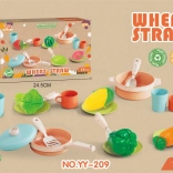 set ecologico di pentole e accessori per bambini