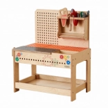 Officina in legno XXL Montessori STEM con strumenti MASTERKIDZ
