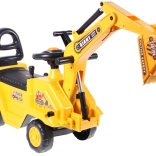 Bicicletta senza pedali – escavatore con grande benna e vasino