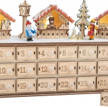 calendario dell'avvento in legno small foot mercatini di Natale
