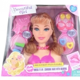 Testa per pettinature con accessori per acconciature