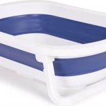 Vasca pieghevole per bambini con scarico Ecotoys blu