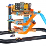 Torre di parcheggio a quattro piani con ascensore per bambini 3+ Macchinine e elicottero con scivolo