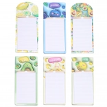 Blocchi note magnetici con matita, mix di motivi fruttati, 40 fogli