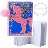 Blocco Note Unicorno Confetti Olografico A5, 80 fogli