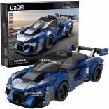 Kit di costruzione CaDA Night Flash – auto urbana blu, 162 pezzi