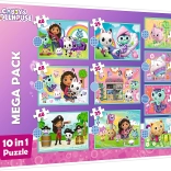 Trefl Puzzle Pro Bambini Casa dei Gatti di Gabi 10 in 1