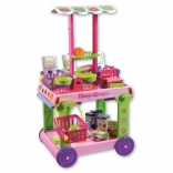 Androni bancarella mobile con 30 accessori, altezza 85 cm