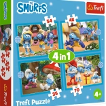 TREFL puzzle Villaggio dei Puffi 4 in 1