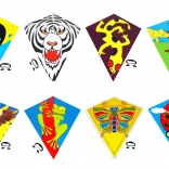 Aquilone volante con imballo ceco