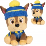Cagnolino di peluche CHASE di PAW PATROL con berretto invernale e sciarpa 18 cm