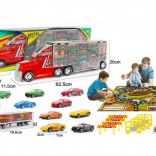 Camion – set di recupero con tappetino da gioco e macchinine