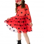 Vestito da bambina Coccinella con tutù e cerchietto (5–8 anni)