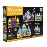 Set di costruzioni magnetiche casetta 75 pz