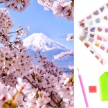 Set da pittura a diamante con motivo di fiore di ciliegio